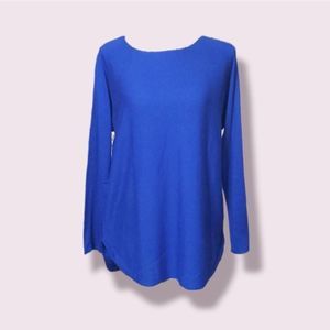 INC Blue Long Sleeve Top